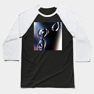 droplet reflections 3d digital art Baseball T-Shirt